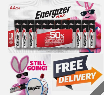 24 Pack - Energizer AA Batteries, MAX Double AA Battery Alkaline, 24 Count