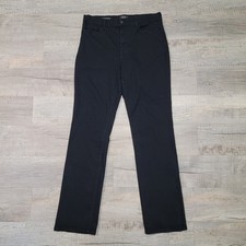 NYDJ Marilyn Straight Leg Jeans Size 14 Black Lift Tuck Stretch Slimming Classic