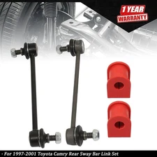 4PCS Rear Sway Bar Link ＆ Bushing Kit New For Toyota Camry Solara Avalon 97-03
