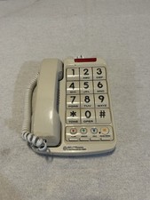 Big Button Plus Corded White Speaker Phone 13 Number Memory Braille Bell 20200