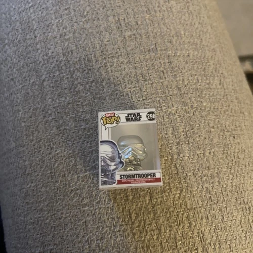 Funko Bitty Pop Star Wars Chrome Stormtrooper #296 Mystery 1/6 Chase silver