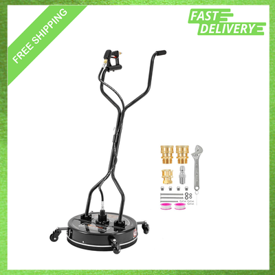 #ad #ad 20 Inch Pressure Washer Surface Cleaner with Wheels Dual Handle 4500 PSI for $313.91