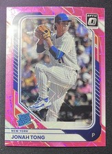 2026 Panini Donruss Optic Jonah Tong #84 Rated Rookie Pink Velocity /79