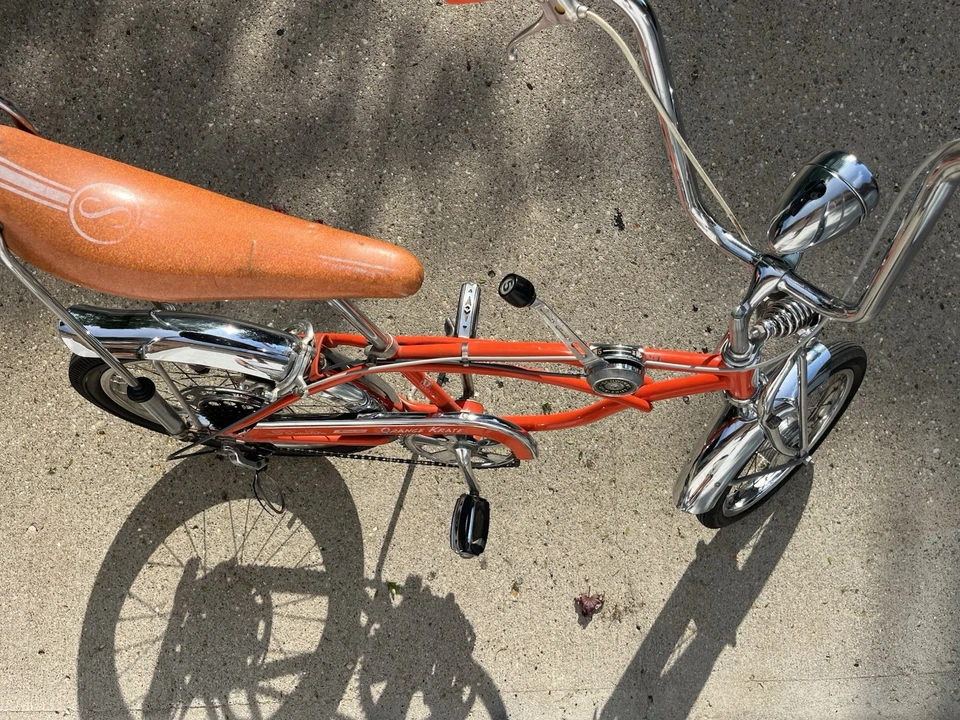 SCHWINN 1970 橙色 KRATE 自行车 5 速 STINGRAY 20 英寸自行车 — 第 4/4 张图片