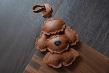 Handmade Genuine Leather Dog Purse Charm Bag Pendant Handbag Accessories Gift