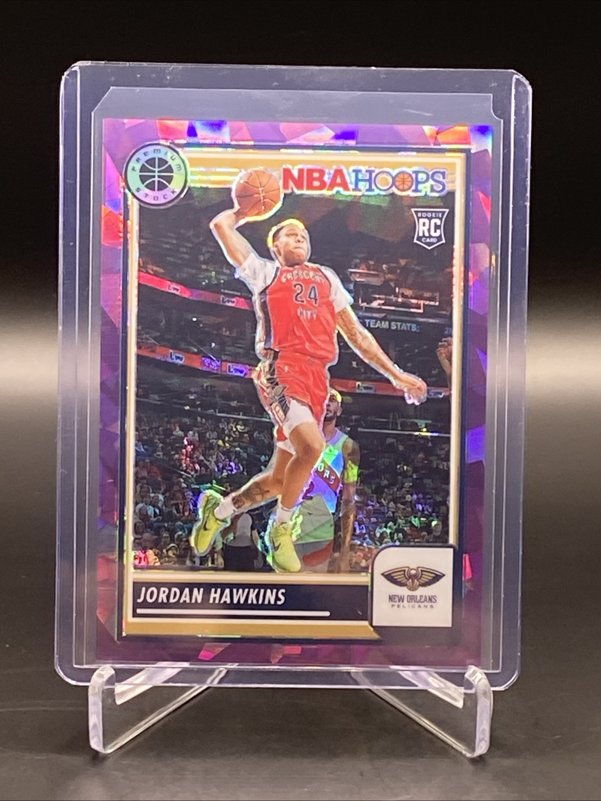 2023-24 Panini Hoops Premium Stock Purple Ice #125 Jordan Hawkins /149