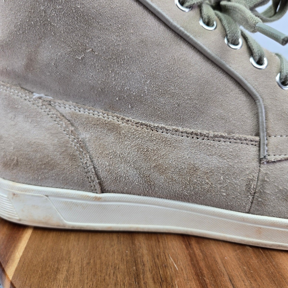Cole Haan Tan Suede Leather Lace Up Moc Toe Casual Daily 