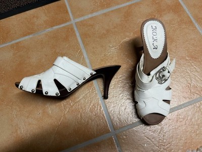 Plateau Vintage Sandalen Clogs Gr. 39 Rarität Neu