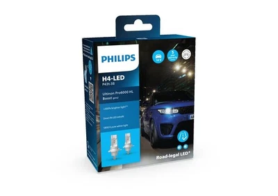 Philips Ultinon Pro6000 Boost Gen2 H4 LED Bulbs +300% Brightnes ECE 11342U60B2X2 - Image 1 of 3