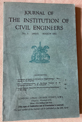 Journal of The Institution of Civil Engineers March 1951 No.5