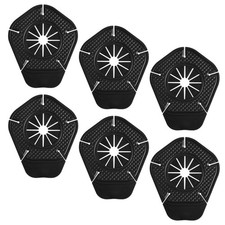 6pcs Windshield Wiper Hole Covers Black Rubber Wipers Arm Black