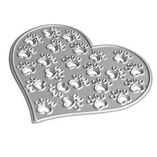 Heart Dog Paw Metal Die Cuts,Cutting Dies for Card Making...
