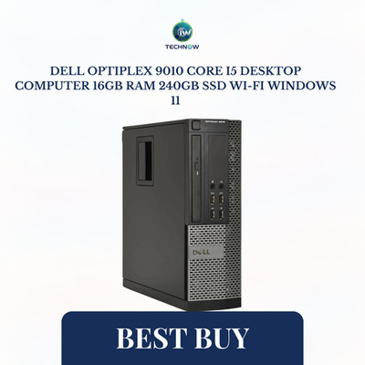 Dell OptiPlex 9010 Core i5 Desktop Computer 16GB Ram 240GB SSD Wi-Fi Windows 11