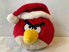 Angry Birds Terence Red Bird Santa Hat Stuffed Plush Christmas Soft Toy 5  