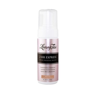 Loving Tan 2 HR Express Self Tanning Mousse, Medium - 4 Fl Oz (Pack of 1) 