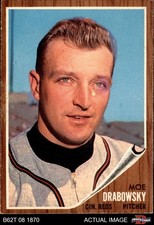 1962 Topps #331 Moe Drabowsky Reds 7.5 - NM+