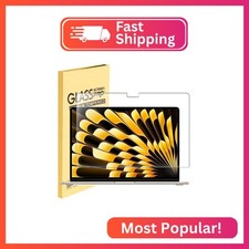 Tempered Glass Screen Protector for MacBook Air 15.3" with M4 M3 M2 Chip Touch