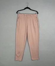 MATE Pants Women Medium Pink Organic Cotton Joggers Lounge Quiet Luxury Feminine