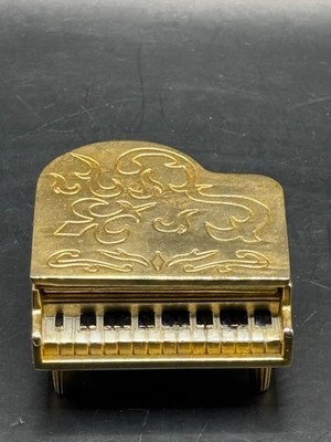 Vintage Breeze Collection Gold Piano Desk Clock NO CLOCK