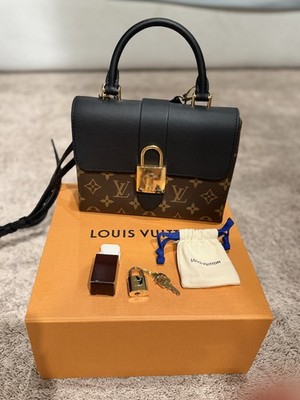 Louis Vuitton Locky BB Handbag Black Monogram Design