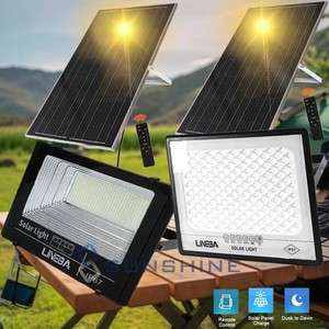 Commercial 4000000LM LED Solar Street Flood Light Outdoor Dusk to Dawn Wall Lamp