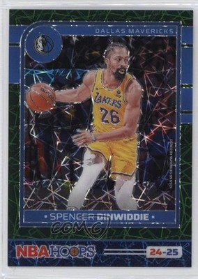 2024 Panini NBA Hoops Premium Green Lazer Prizm /25 Spencer Dinwiddie #120 1js2