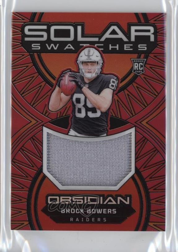 Brock Bowers Panini Obsidian Solar Swatches #SSBBS Red