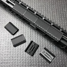 MLOK Rail Covers 8-Pack Low Profile Rifle Rail Covers SNAP-IN System Honeycomb