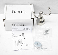 Rohl Arcana CIS7D Arcana Double Robe Hook Polished Nickel Finish Bathroom
