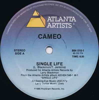 Cameo Single Life / Ive Got Your Image Vinyl Single 12inch NEAR MINT Atlanta