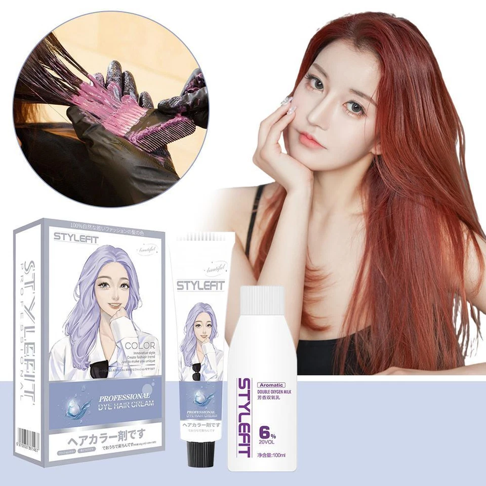 Hair Dye Hair Colours Semi-Permanent Hair Dye Hair Dye Color Cream/ 63SH/ us🎀 - Image 3 of 4