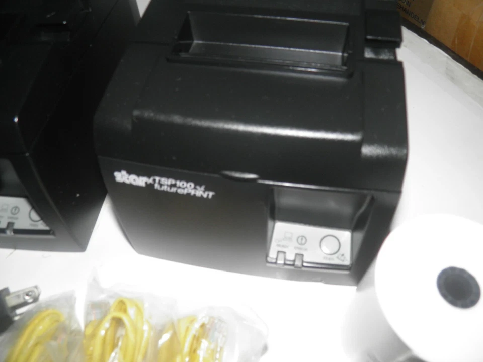  Star TSP100 Thermal POS Receipt Printer Ethernet with Power Cord  Model 143LAN - Image 2 of 4