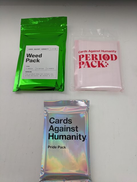 Original Cards Against Humanity Game Weed, Period and Pride Expansion ...