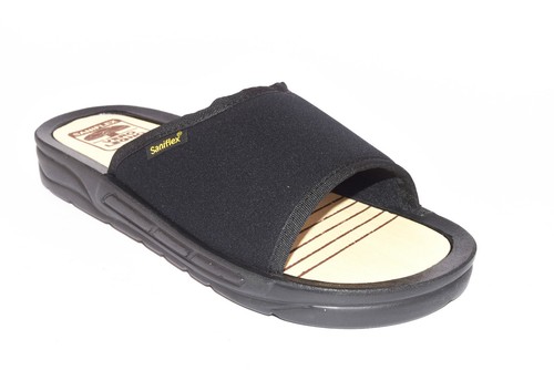 SANIFLEX 5.1 NERO 5 Ciabatte Uomo Estive Sottopiede Legno Fascia Mare  Tessuto | eBay