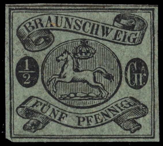 BRUNSWICK 6 - Leaping Saxon Horse 