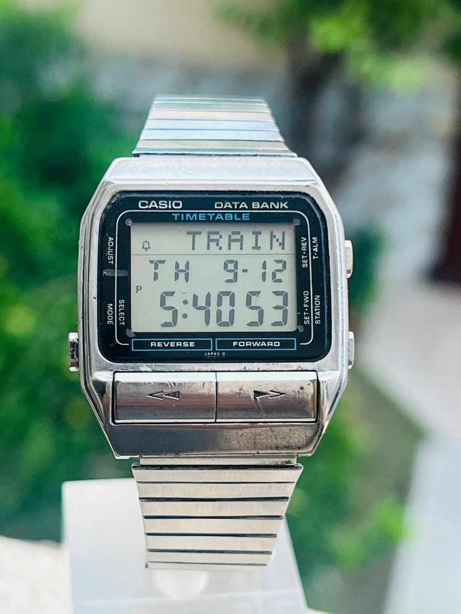 RARE Vintage Casio 662 DBT-700 DATA BANK Digital TIMETABLE Mens