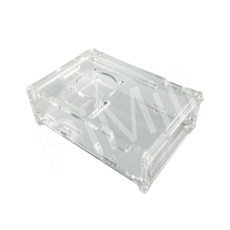 Clear Acrylic Case Enclosure Box with Cooling Fan for Raspberry Pi 3 US Stock