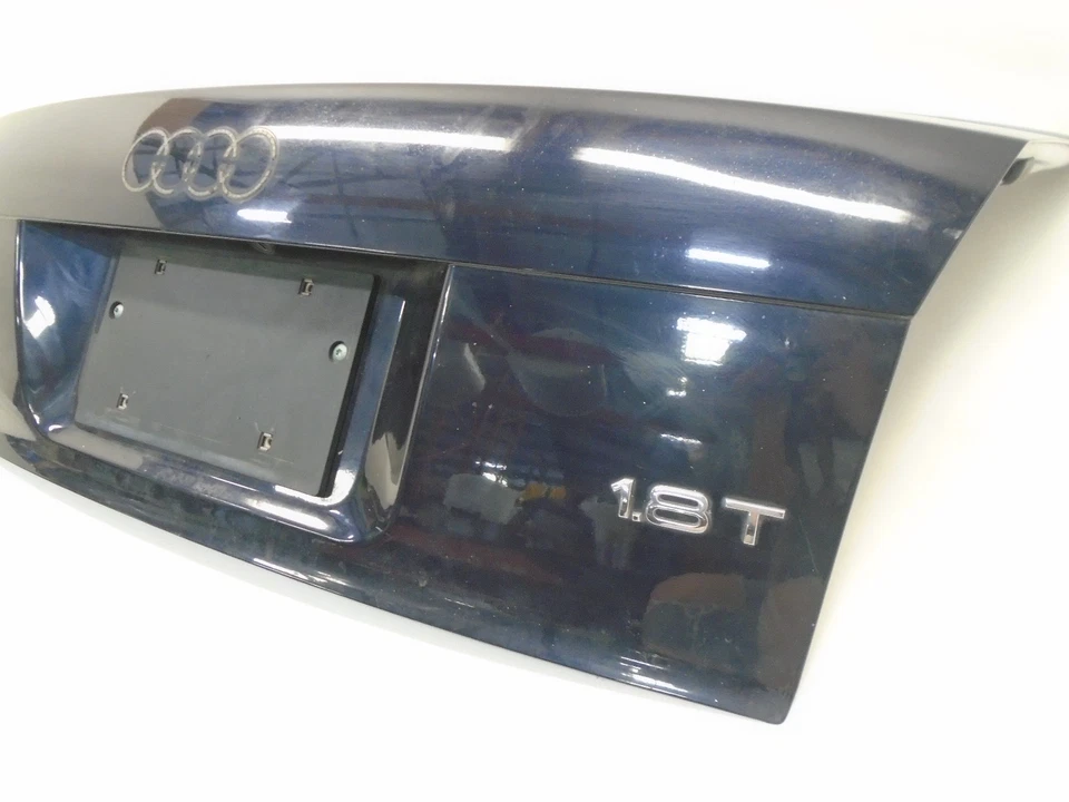 DK804351 1999 2000 2001 2002 AUDI A4 REAR TRUNK LID LEFT GATE HATCH BLUE OEM - Image 3 of 4