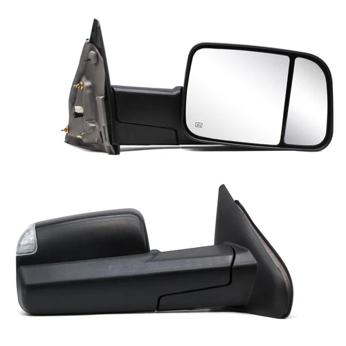 Power Heated Signal Side View Tow Mirrors Pair for 03-08 Dodge Ram 3500 2500