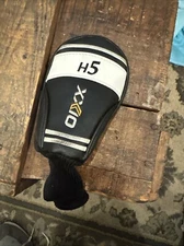 XX10 XXI0 Rescue Hybrid 5 H5 Head Cover Headcover Black White Gray