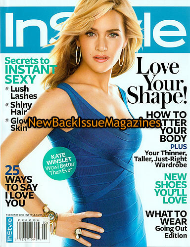 InStyle 2/09,Kate Winslet,Ginnifer,Taylor Swift,Katy Perry,Bradley  Cooper,RARE