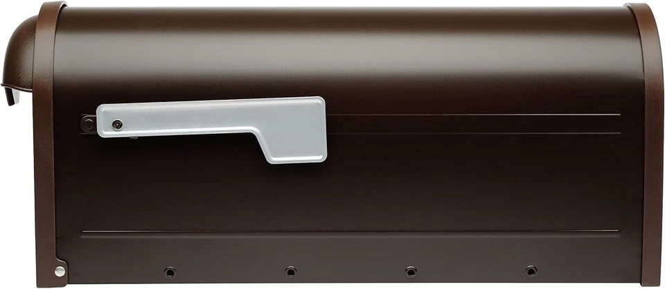 Retro Post Mount Mailbox Storage Heavy Duty Metal Rural Vintage Outdoor - Image 4 of 4