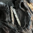 Vintage Sterling Silver Charm Pair of Ski Skiing Winter Outdoors Snow