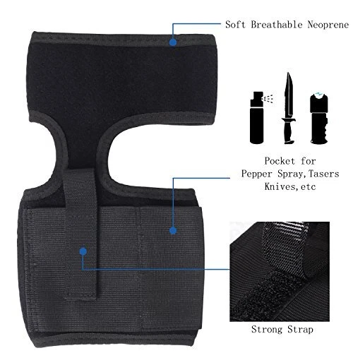 Tactical Ankle Holster for Concealed Carry Leg Pistols Gun Holster and Mag Pocuh - Image 2 of 4