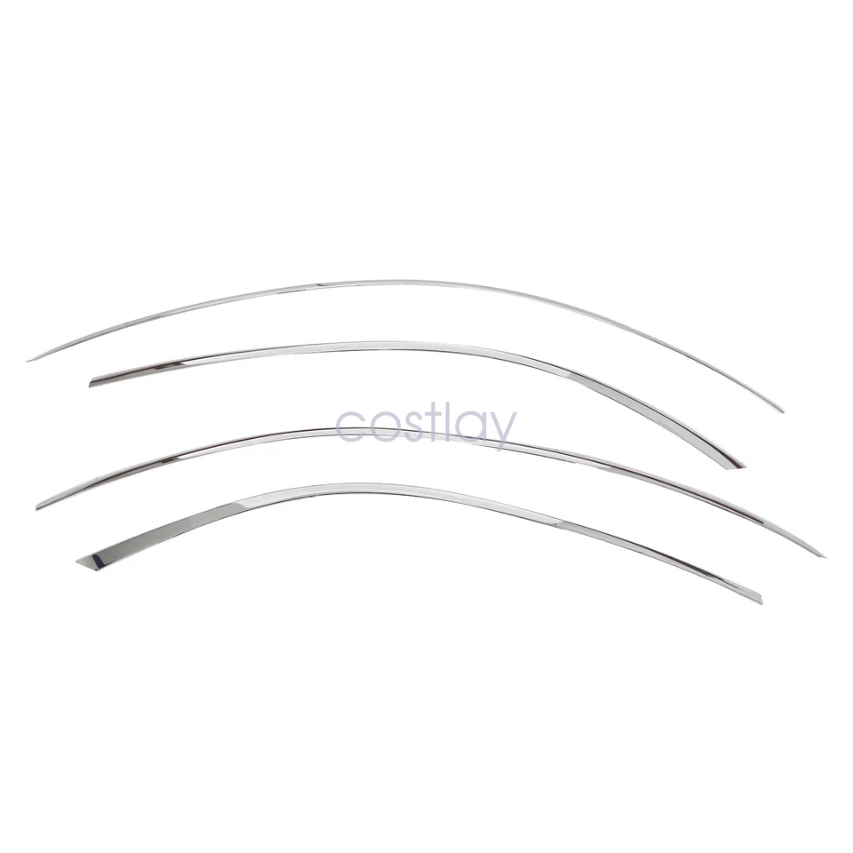 Tiras decorativas molduras de ventana superior de acero para Chevrolet Malibu 13-15 nuevas Foto 2 de 4