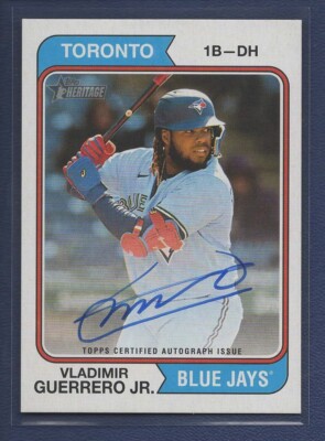 2023 Topps Heritage Blue Autograph *** VLADIMIR GUERRERO JR  #ROA-VG Auto   MINT