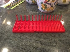 Snap On ka383metrd 3/8" metric post 3 row socket tray red