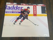 Michael Misa signed Saginaw Spirit 11x14 photo  autographed  JSA COA  PROOF #2