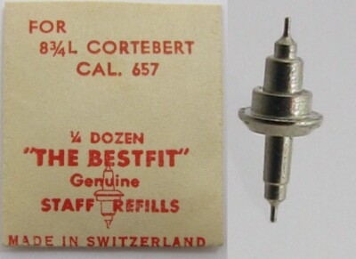 Cortebert 657 watch part: balance staff #723