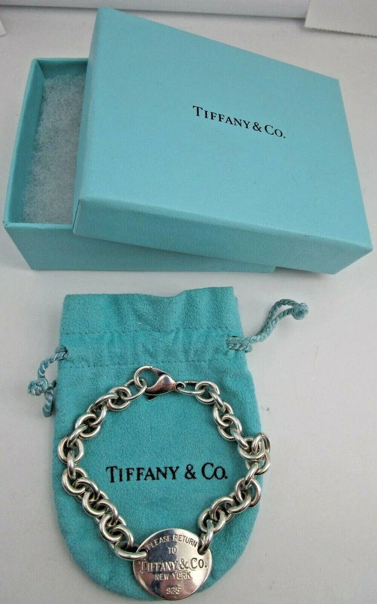 Authentic Tiffany Co Please Return To Tiffany Sterling Silver Oval